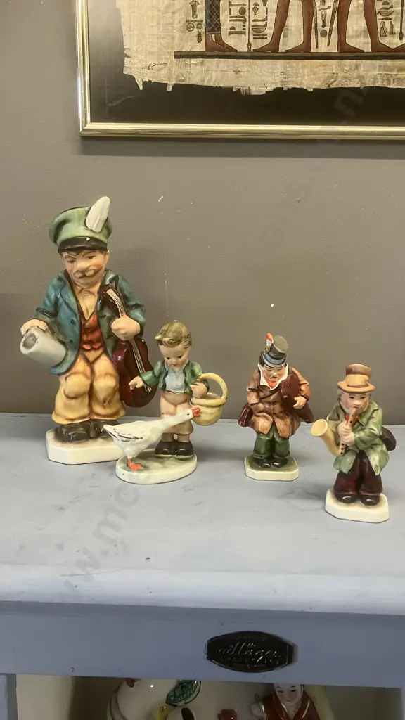 Four Vintage Friedel Figurines - Germany, West German & Germany US-Zone Image 1++