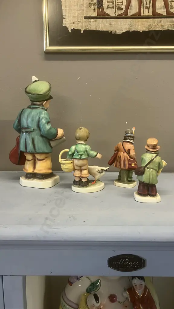 Four Vintage Friedel Figurines - Germany, West German & Germany US-Zone Image 1++