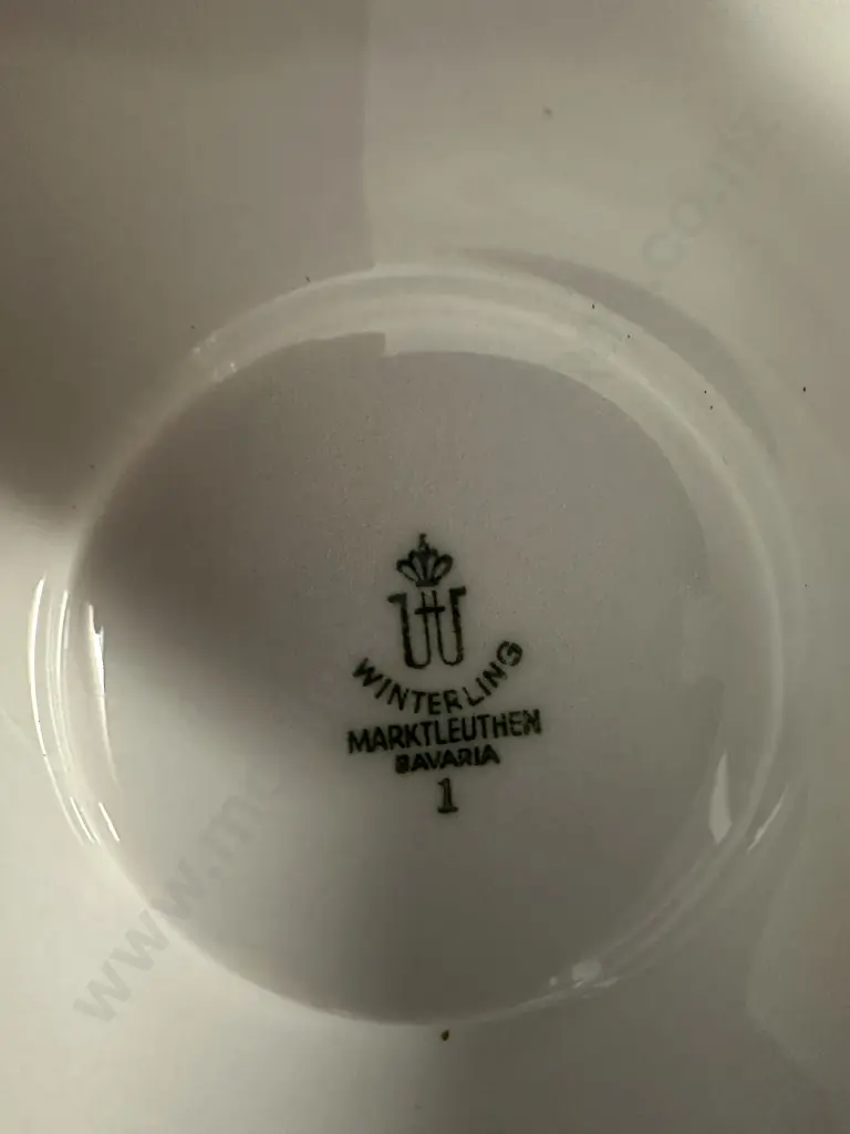 Vintage Winterling Marktleuthen Bavaria Porcelain Coffee Pot With Separate Warming Stand Image 1++