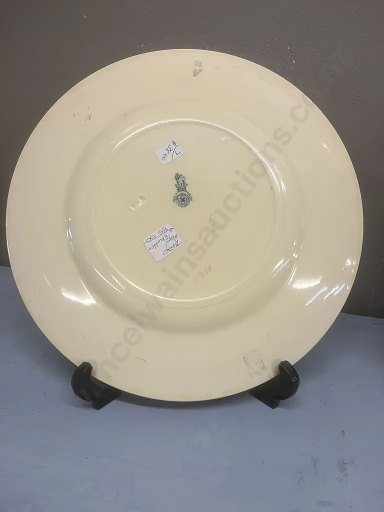 Royal Doulton Cabinet Plates Series Ware 'Scene at Lorne' D5816 c1938 & 'Mount Egmont' D6436 c1970s Image 1++