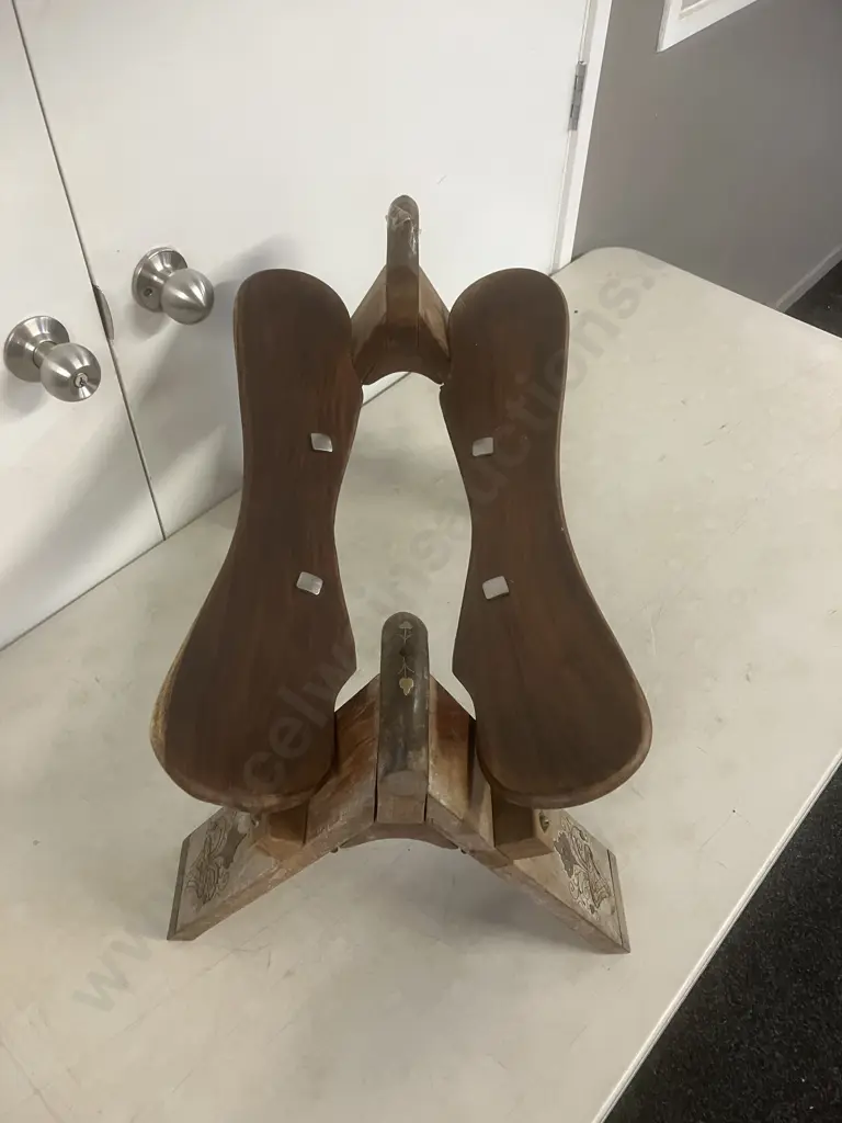 Vintage Mid-Century Camel Saddle / Stool. H40 W63 D41cm Image 1++