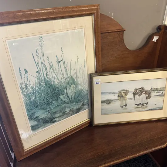 Pair of Prints - 'Tall Grasses' - A Print of An Engraving by Albrecht Durer (1471-1528). 61 x 50cm