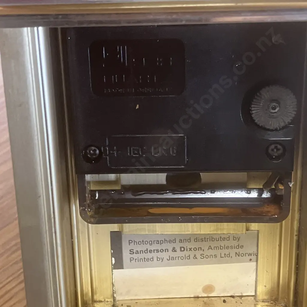 President Quartz Brass Carriage Clock With Junghans EJ 938 Quartz Movement Made in Germany Image 1++