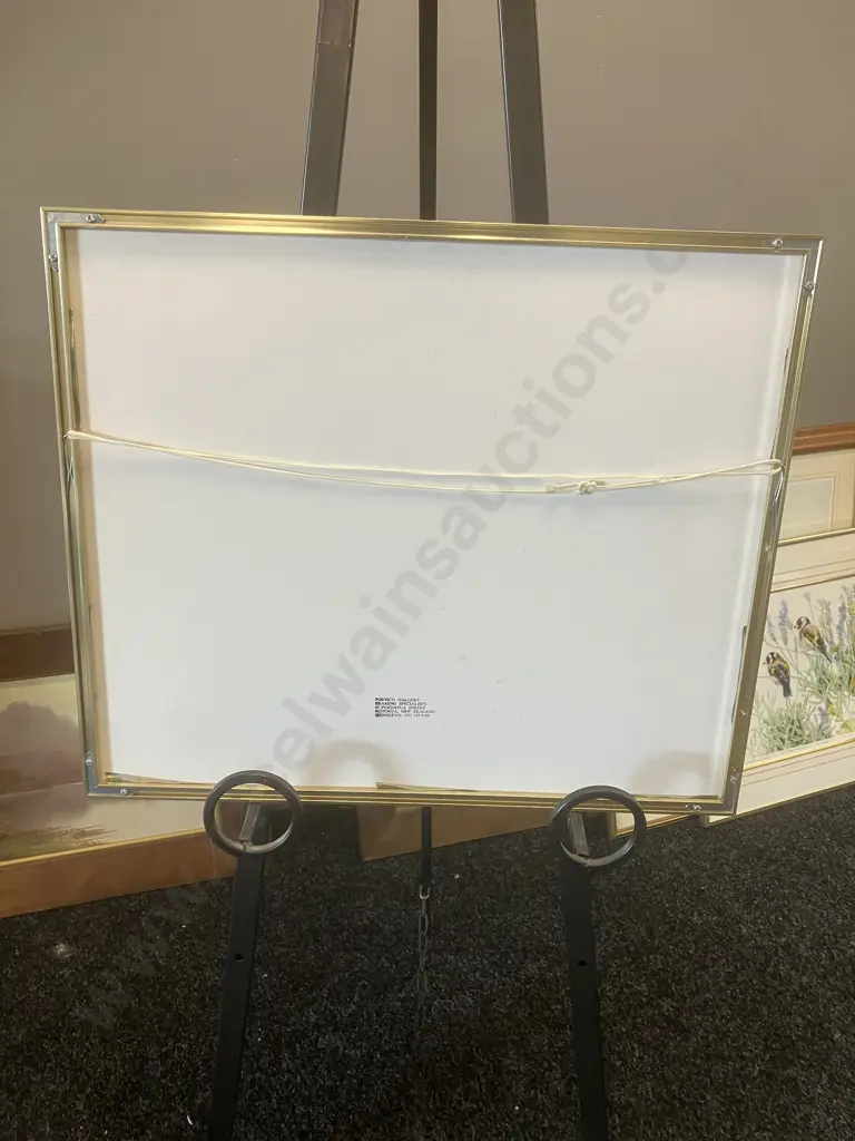 'Lavender & Goldfinches' Framed Limited Edition Prints # 66 / 200, Signed. 46 x 54cm Image 1++