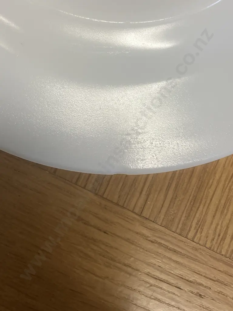 Vintage Federal Milk Glass Rosecrest 4 x Teacup & Snack Plate Sets & 4 x Dinner Plates (1 Dinner Plate Chipped) Image 1++