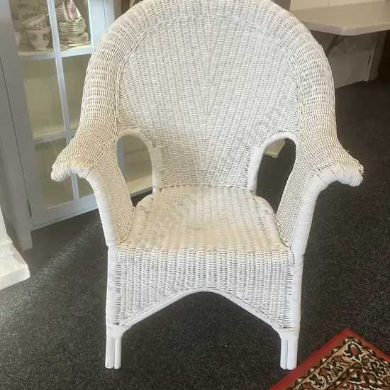 White Wicker Chair