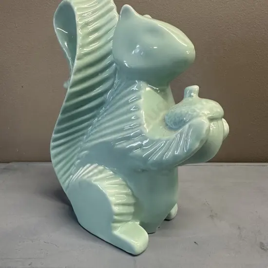 Glazed Squirrel Figurine
