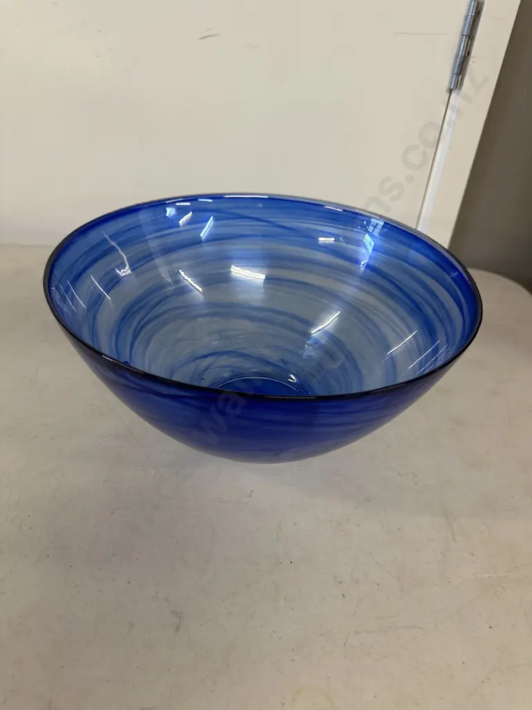 Colbalt Blue Kosta Boda Contrast Bowl H15,Diam30cm. Image 1++