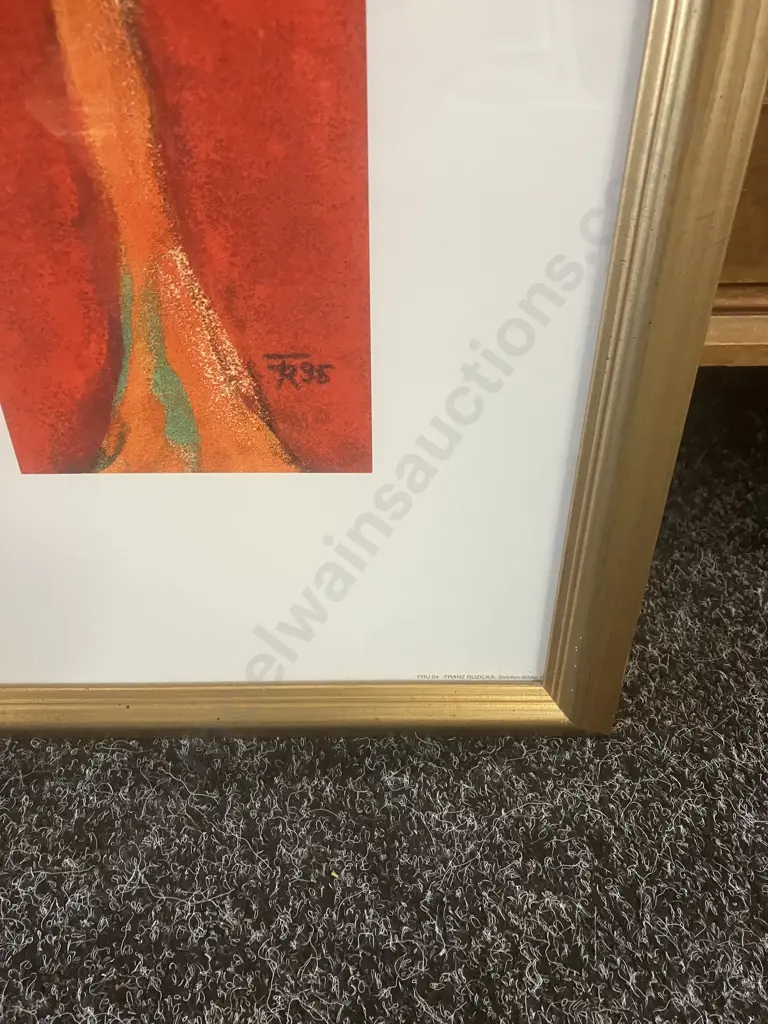 Franz Ruzicka 'Hermes' Silkscreen Print, Framed & Glazed. 105 x 75cm Image 1++