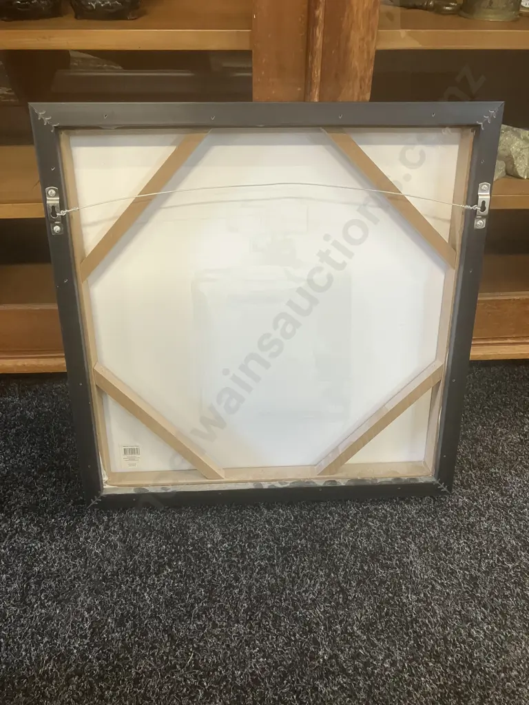 Artwork - Black / Emerald Perfume Bottle. 50 x 50cm Image 1++