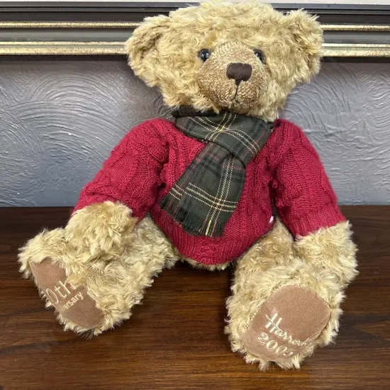 Harrods 2005 20th Anniversary Christmas Teddy Bear Named Nicolas A13870