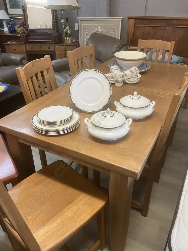 Royal Doulton Bone China Rhodes H5099 Lidded Tureens, 6 Dinner Plates & Bread & Butter Plates, c1985 Image 1++