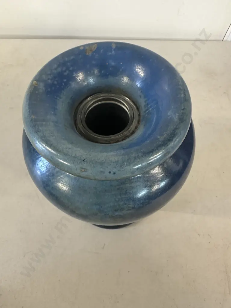 Vintage Deep Blue/Light Blue Toned Vase H20cm.` Image 1++