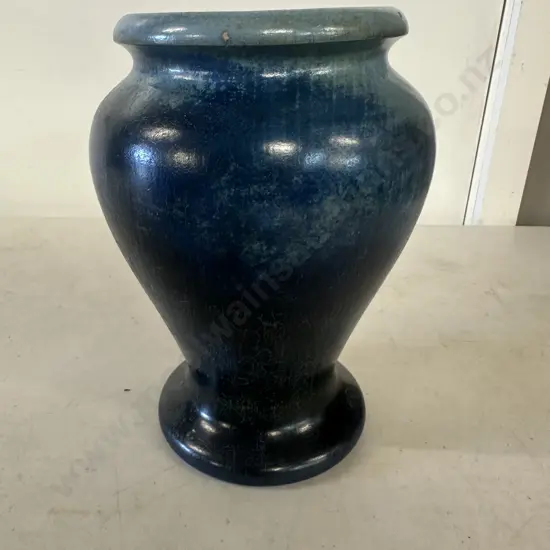 Vintage Deep Blue/Light Blue Toned Vase H20cm.`