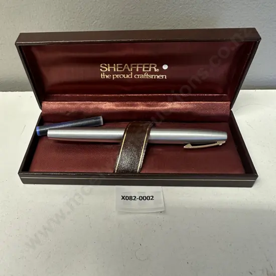 Vintage Sheaffer Imperial Fountain Pen 14k Gold 585 Nib, With Extra Cartridge In Case, Made in Australia