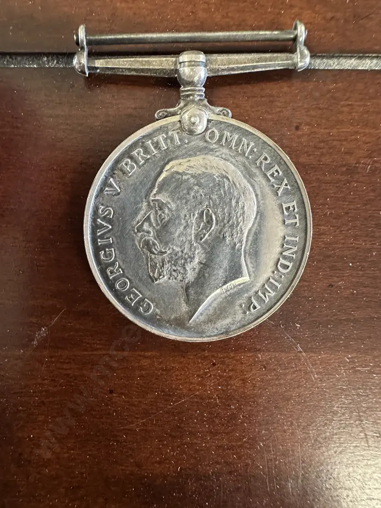 Silver British War Medal 1914-1918 - "2.Lieut H.E.J. Drew" Image 1++