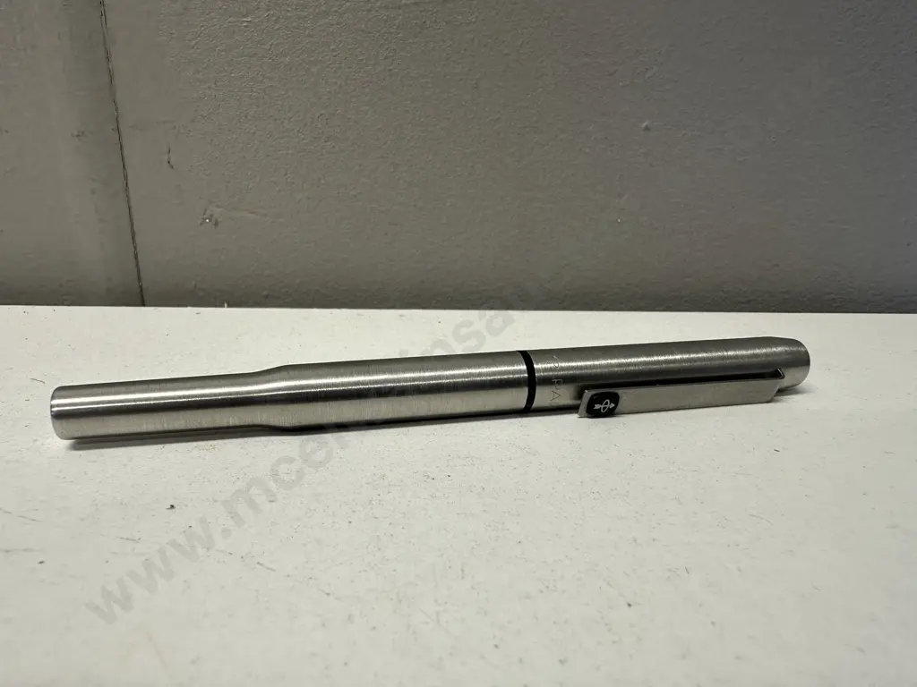 Vintage Parker 25 Flighter Ballpoint Pen - Black & Stainless Steel, 1981, Made in England Image 1++