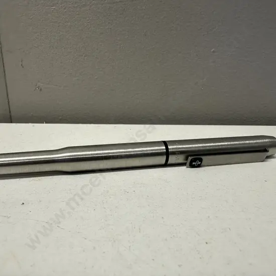 Vintage Parker 25 Flighter Ballpoint Pen - Black & Stainless Steel, 1981, Made in England