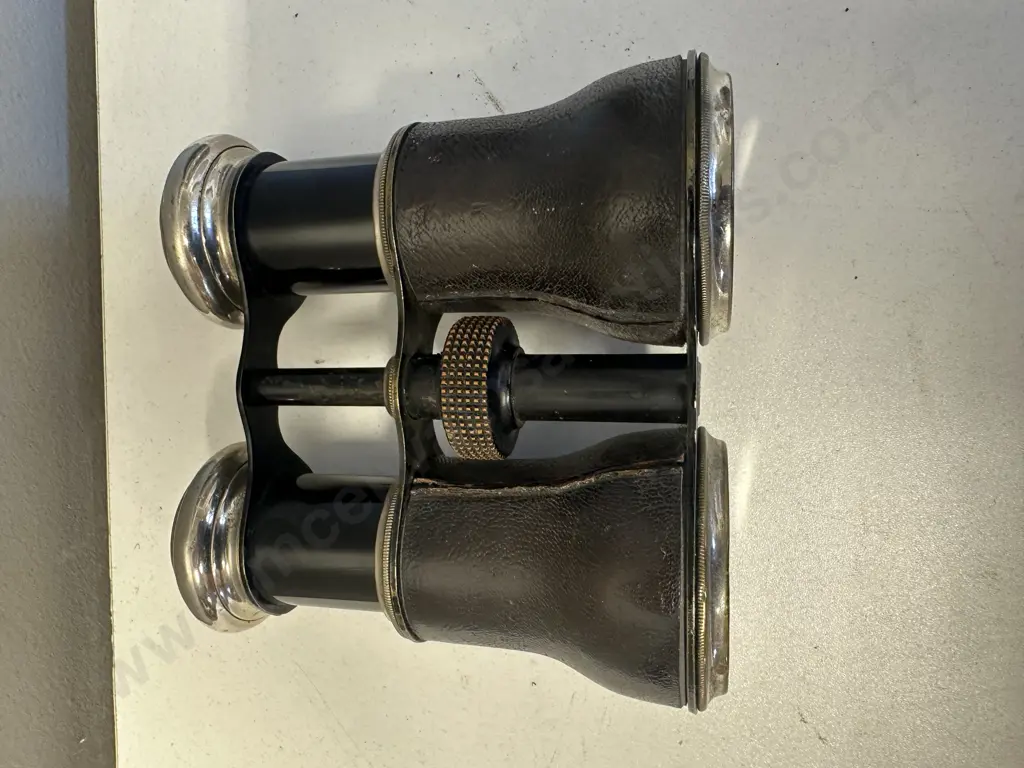 Antique "Le Sport Paris" Binoculars Made In France With Integrated Field Compass c1900 Image 1++