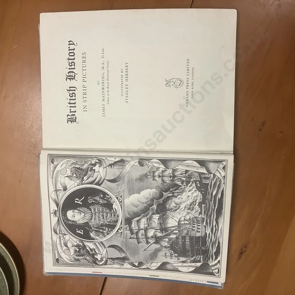 British History in Strip Pictures by James Mainwaring c1950s Odhams Press Image 1++