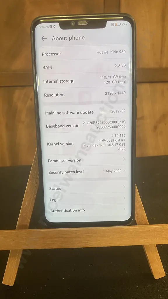 HUAWEI Mate 20 Pro Model LYA-L29 (128GB - 6GB RAM) No Charger Image 1++