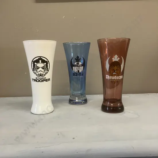 Set of Three Star Wars Glasses
