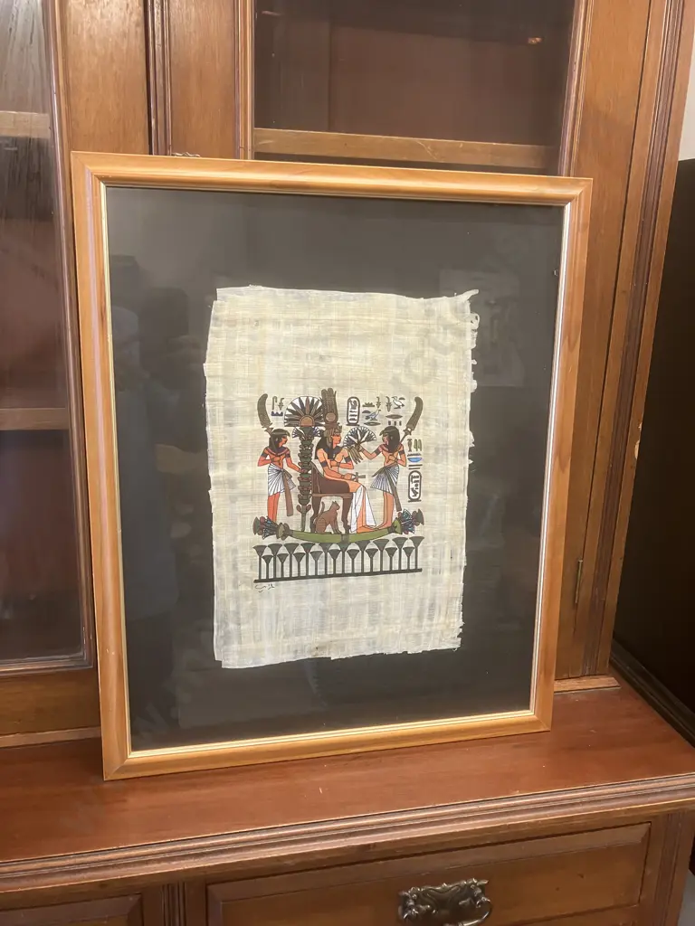 Egyptian Papyrus Painting. 55 x 45cm Image 1++
