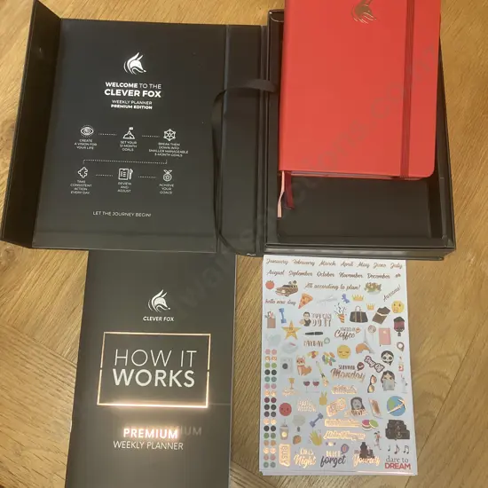 Clever Fox Planner Premium Edition - Red