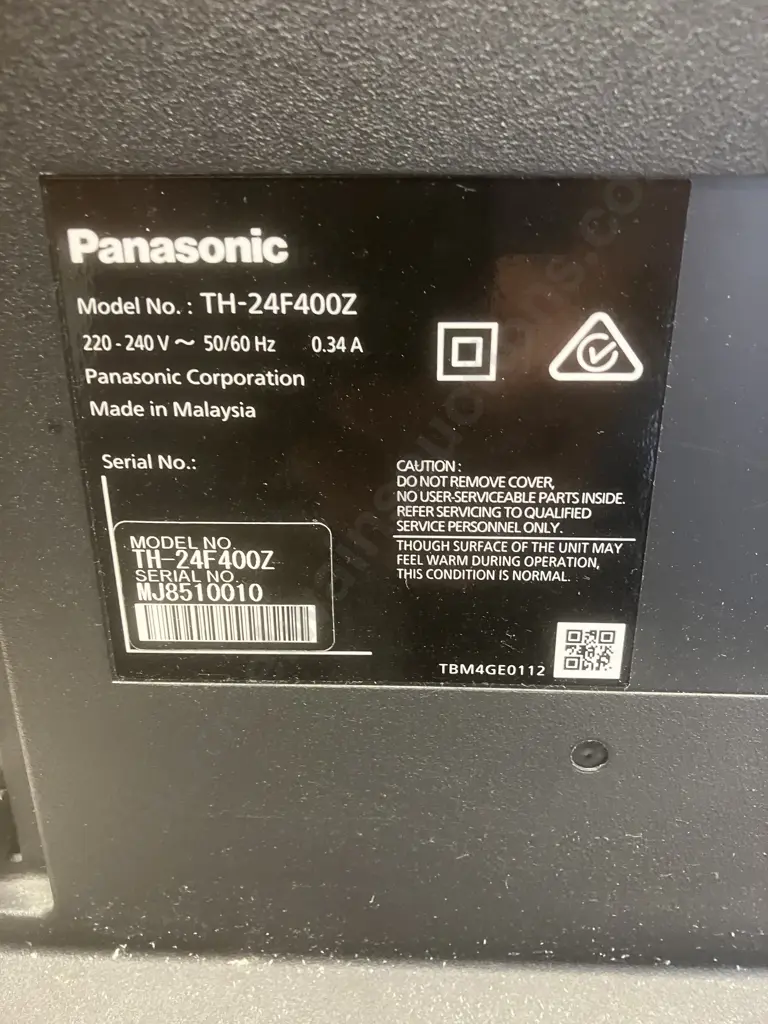 Panasonic 24" Full HD LED TV Model TH-24F400Z, No Remote Image 1++