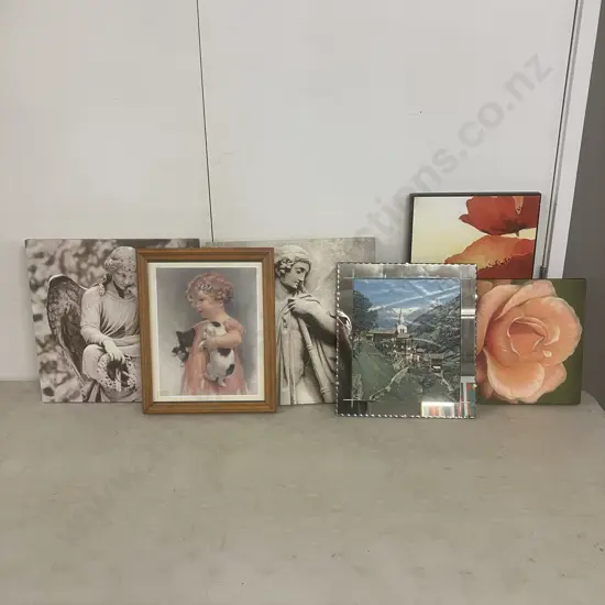 Assorted Pictures & Mirror Framed Picture