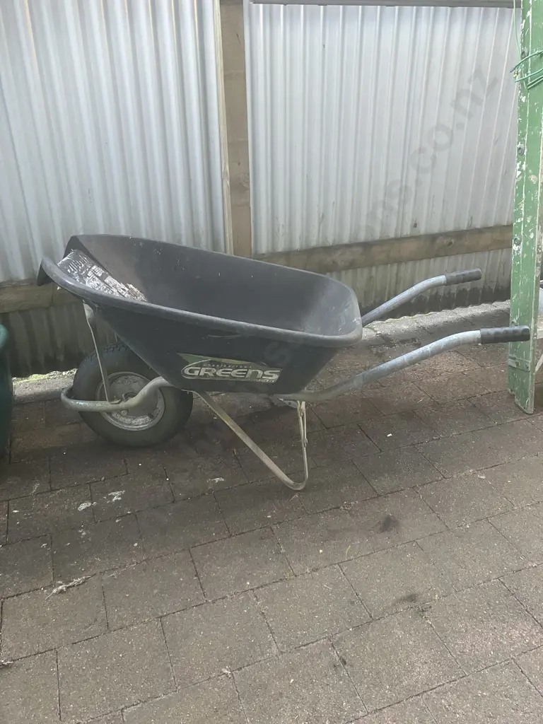 Greens Ezipour Wheelbarrow, 72 Litre, Black Image 1++