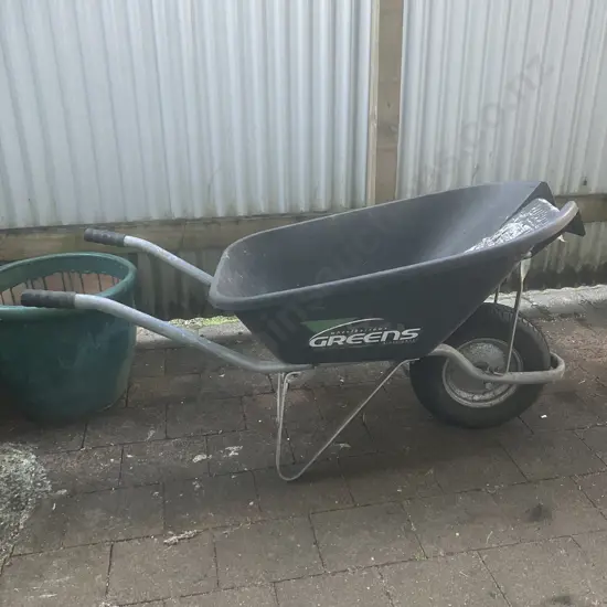 Greens Ezipour Wheelbarrow, 72 Litre, Black