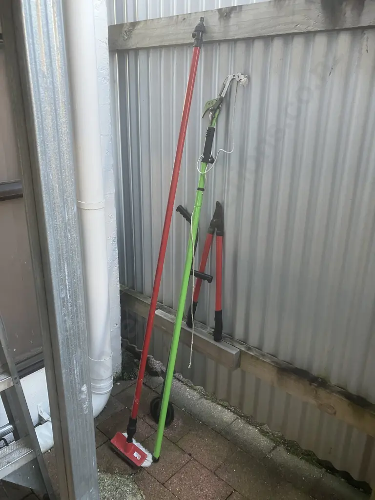 Loppers x 2, House Wash Broom, Lawn Edger Image 1++