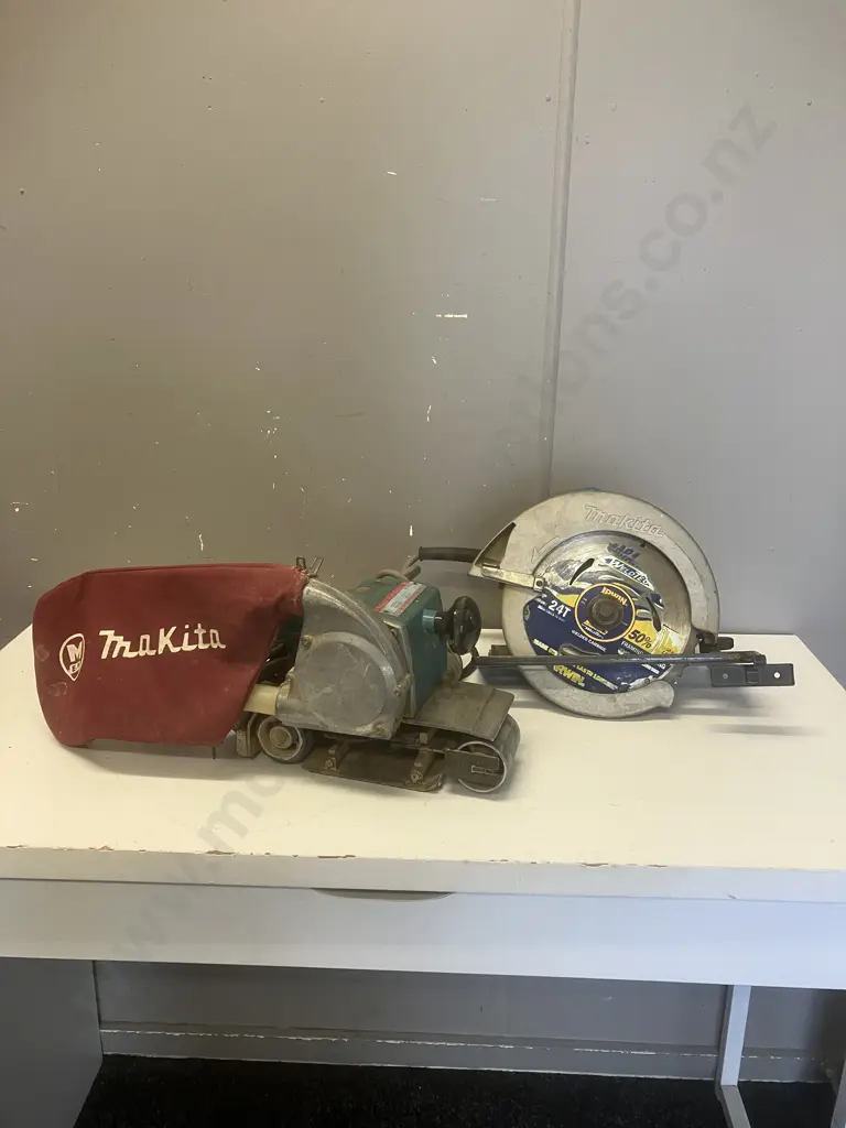Makita 9900 760W Belt Sander & Makita 5008B 210mm Circular Saw Image 1++