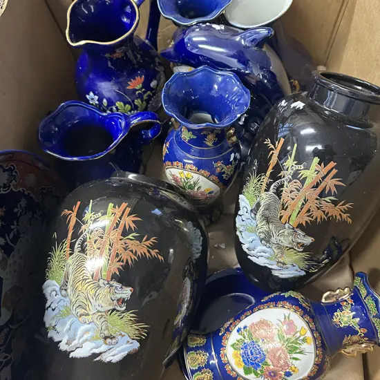 Selection Of Vases Etc Floral Themed