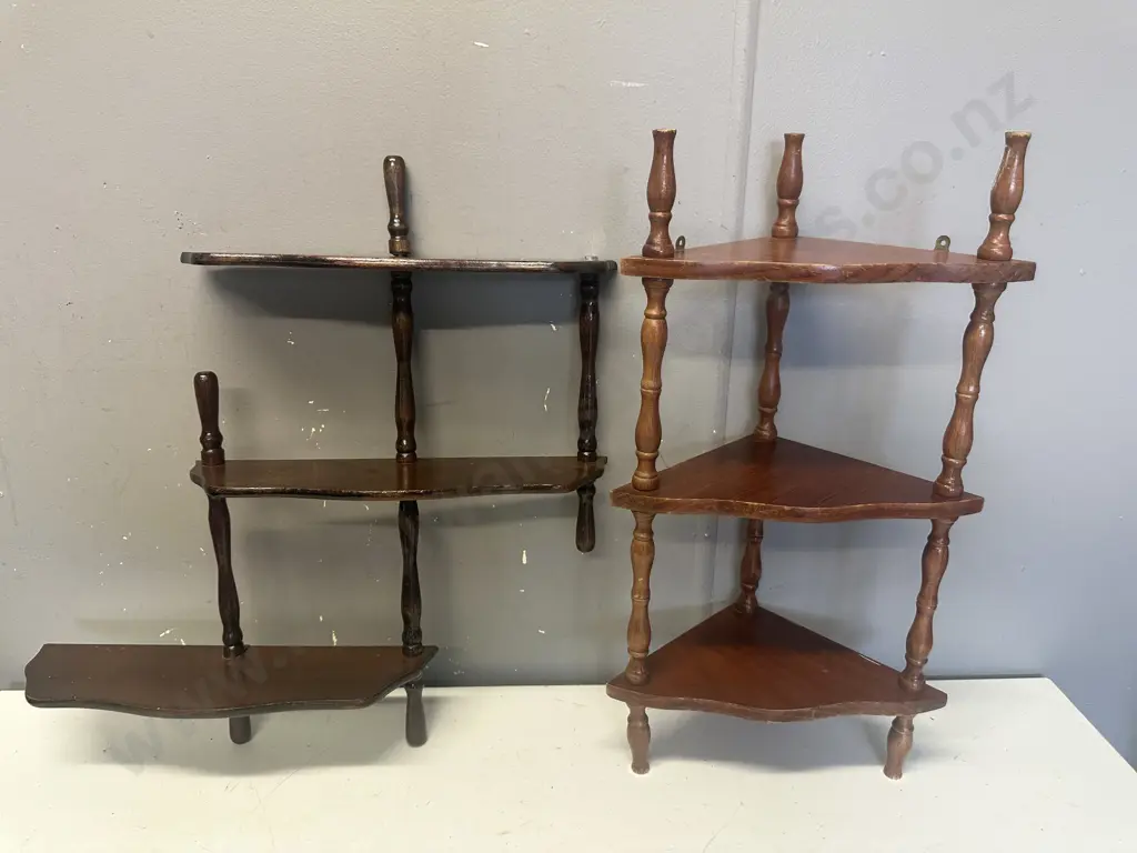 Vintage Wall Hung Display Shelves Image 1++