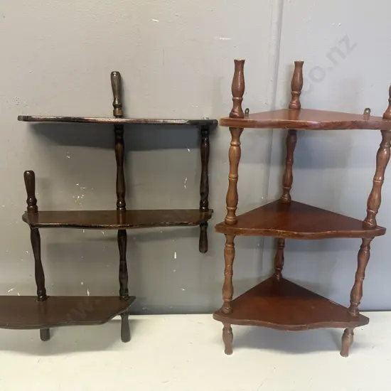 Vintage Wall Hung Display Shelves