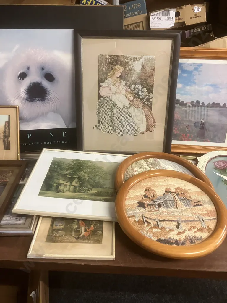 Large Harp Seal Print, Assorted Prints, Frames Etc Image 1++