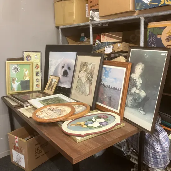 Large Harp Seal Print, Assorted Prints, Frames Etc