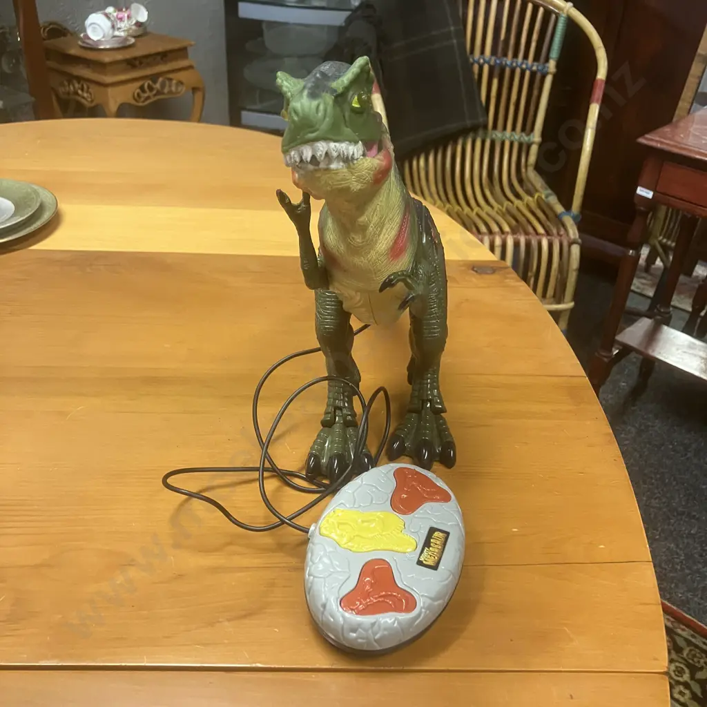 'Mighty Megosaur' Toy Dinosaur With Wired Remote Control. 29 x 45cm Image 1++