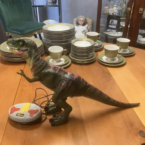 'Mighty Megosaur' Toy Dinosaur With Wired Remote Control. 29 x 45cm