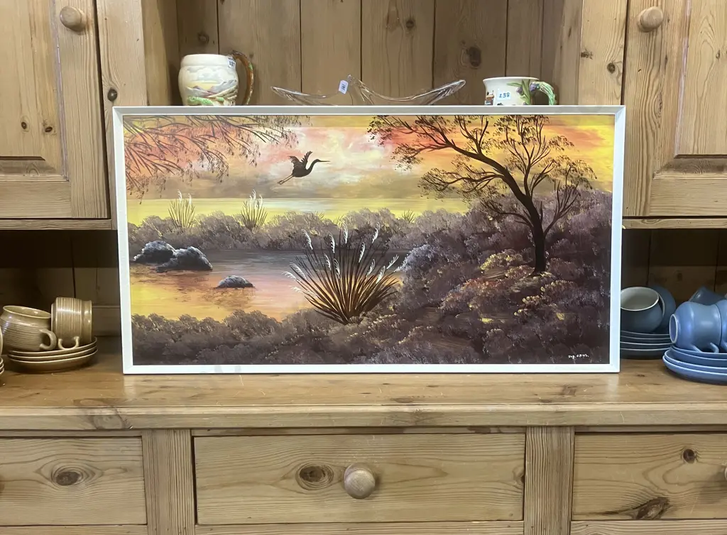 Vintage Joy Friis Framed Print. 42 x 80cm Image 1++