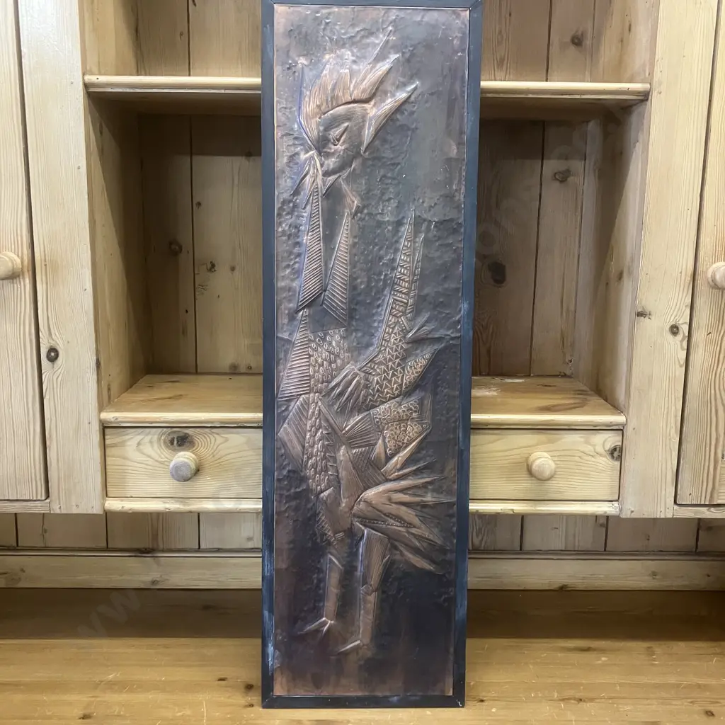 Copper Repouse Wall Picture. 88 x 26cm Image 1++