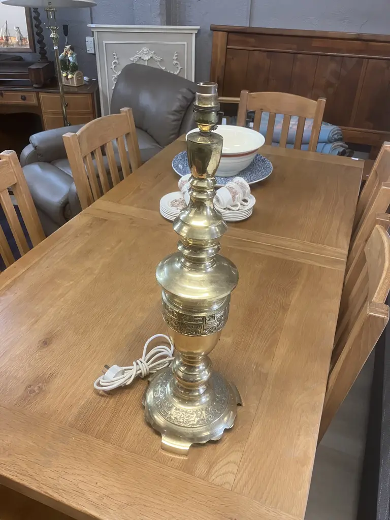 Brass Table Lamp. H60cm Image 1++