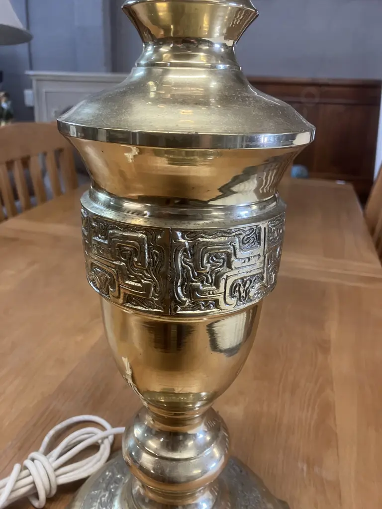 Brass Table Lamp. H60cm Image 1++