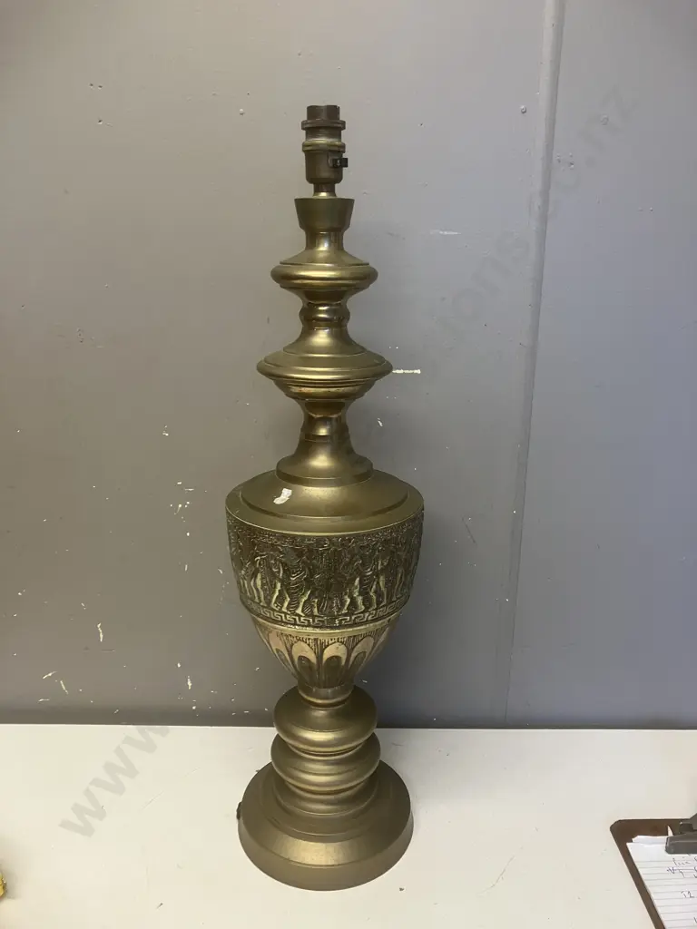 Brass Table Lamp (Ornamental) Cord Cut Off. H62cm Image 1++