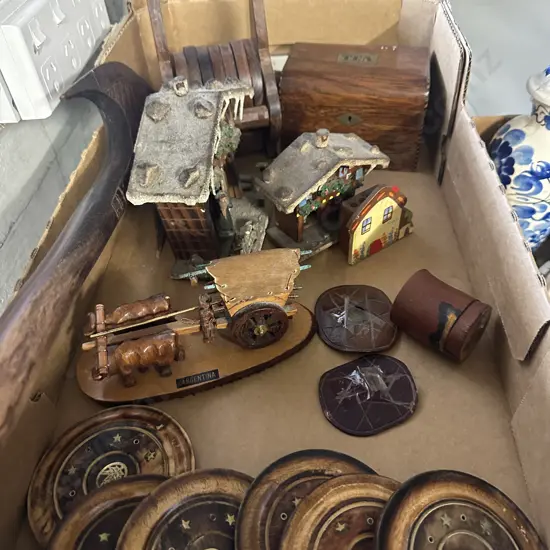 Box Lot Of Woodenware Items