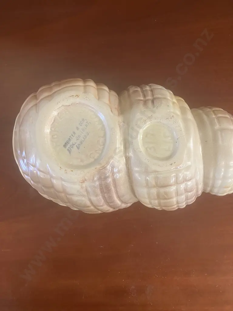 Shorter & Son England Art Deco Large Conch Shell Vase #317 c1930. 13 x 31cm Image 1++