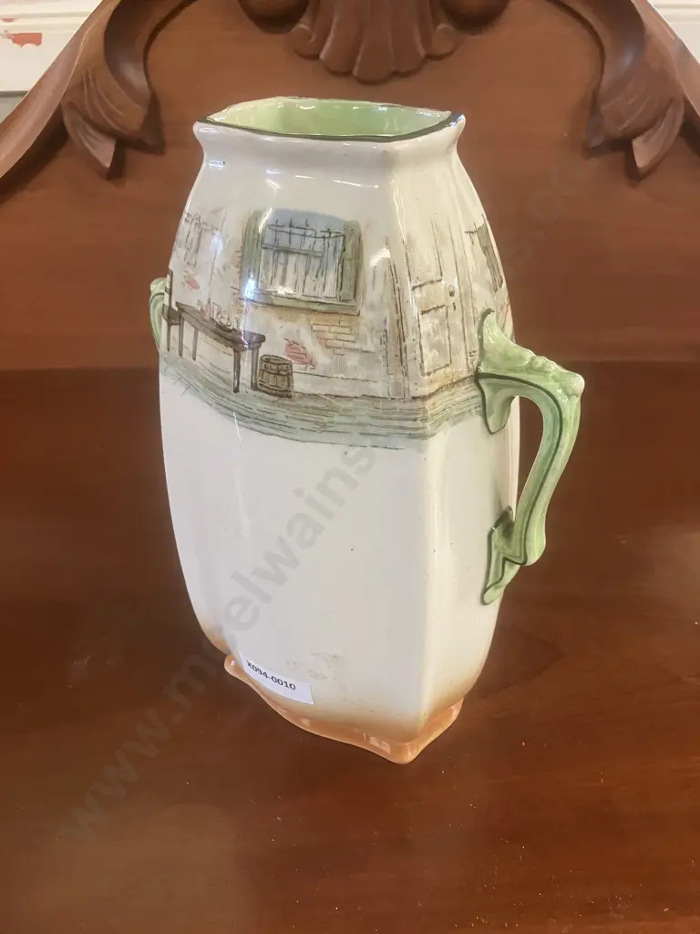Rare Early Royal Doulton Dickens Ware 'The Artful Dodger' 7479 Double Handled Vase D2973. H22cm Image 1++