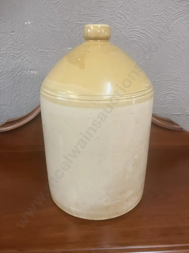 Antique Govancroft Pottery Glasgow Two Tone Stoneware Flagon. 46 x 29cm Image 1++